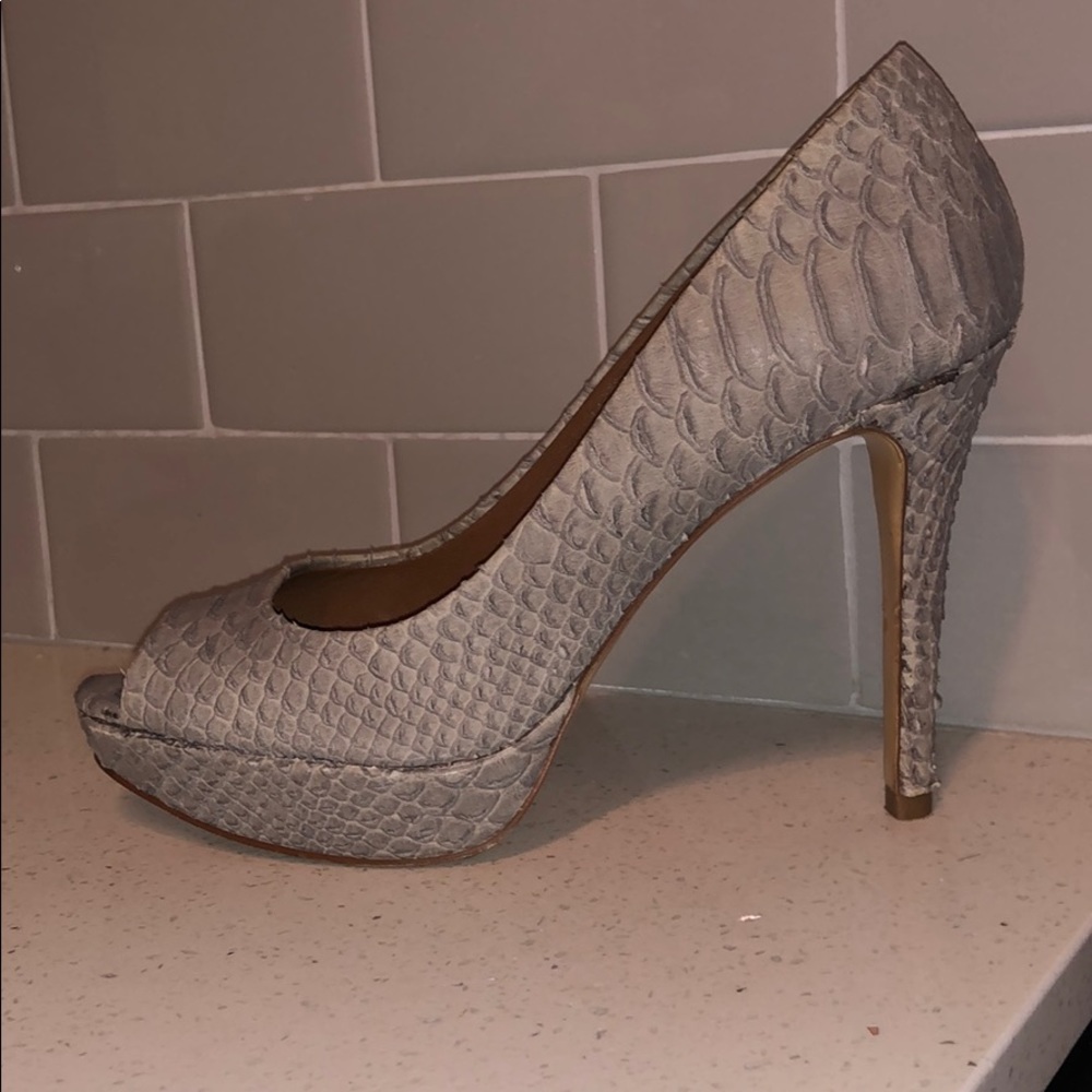 Zara peep toe pump heels